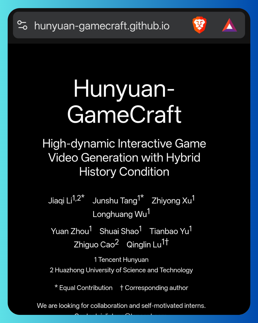 Hunyuan GameCraft